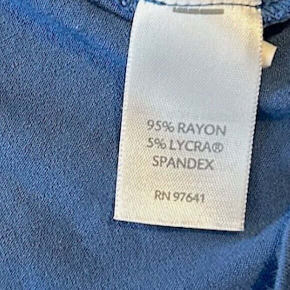 J. Jill blue three quarter sleeve stretch top - Picture 5 of 8